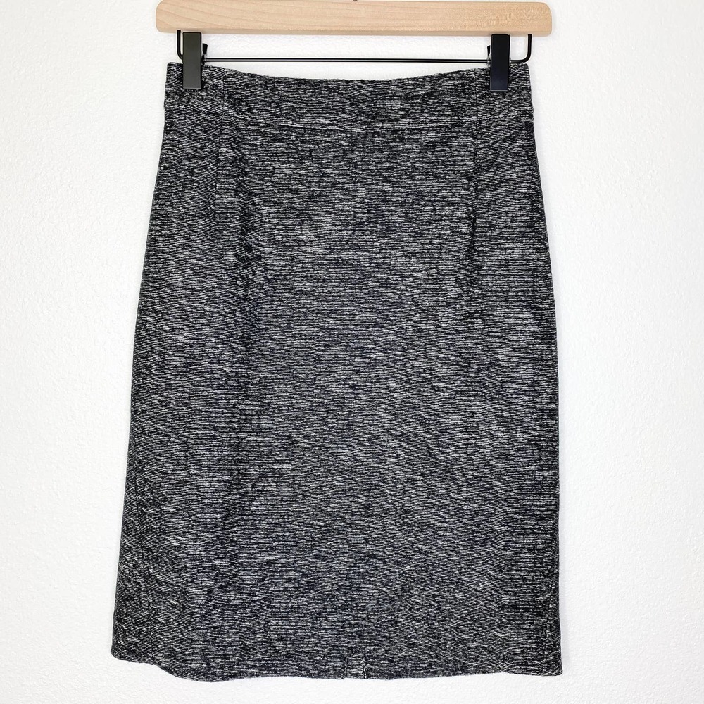 Theory | Gray Marled Wool Blend Pencil Skirt Women's Size 0